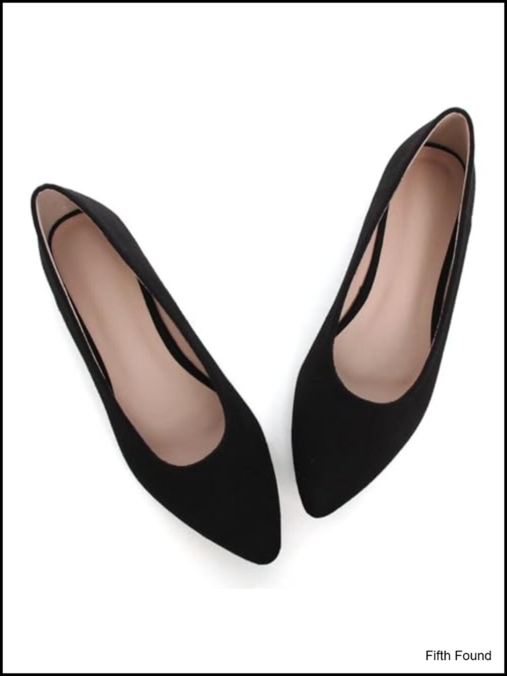 Suede Pointed Toe Slip-On Flats Soft Comfortable Ballet Dress Shoes